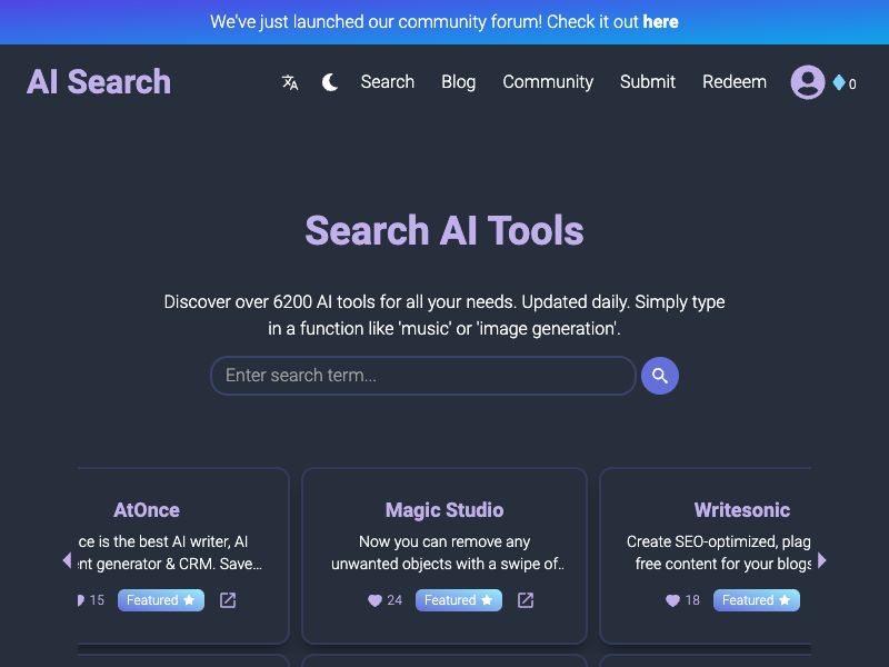 AI Search Screenshot