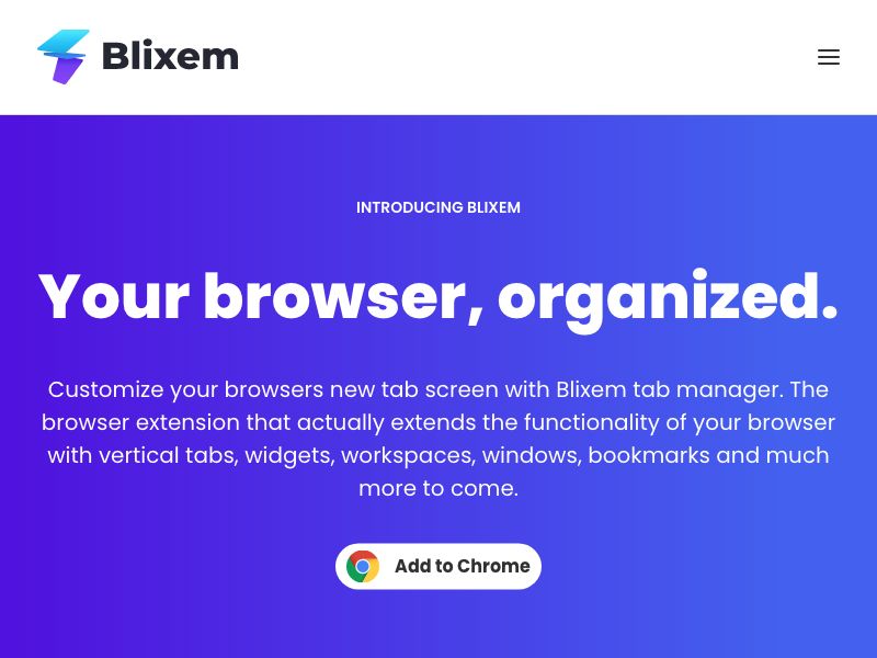 Blixem Tab Manager Screenshot