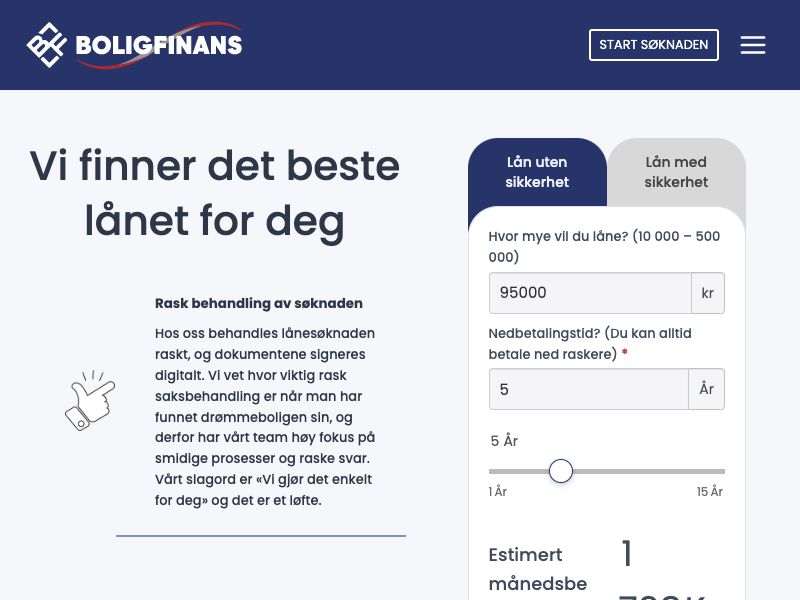 Bolig-Finans Screenshot