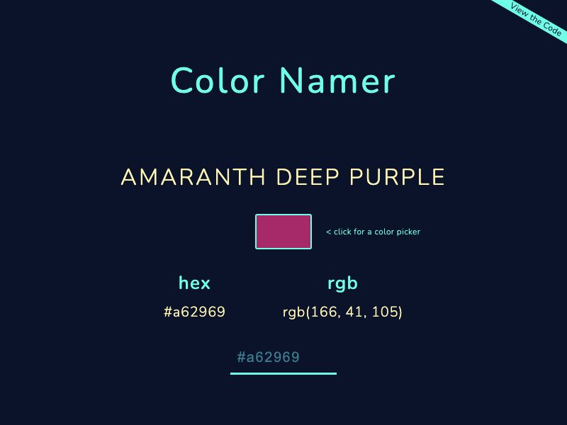 Color Namer