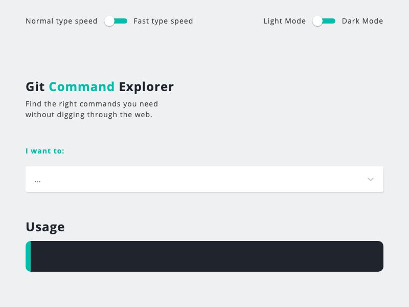 Git Command Explorer Screenshot