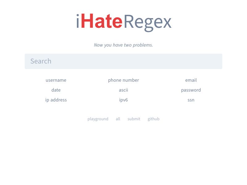 iHateRegex Screenshot