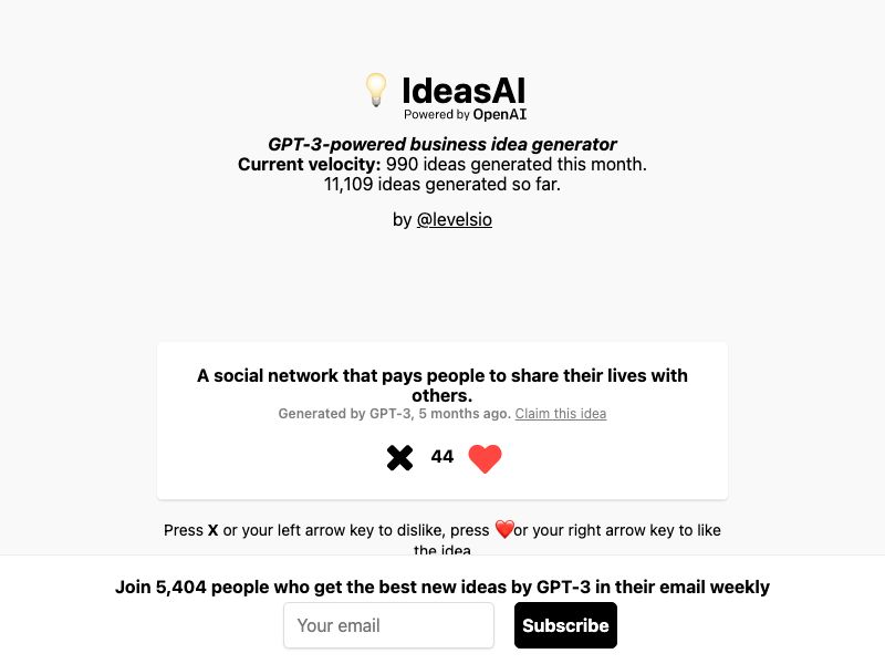 Ideas AI Screenshot