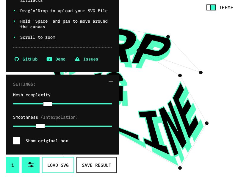 Warp SVG Online Screenshot