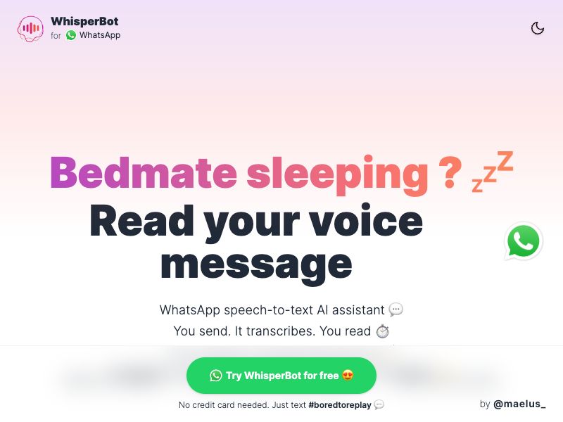 WhisperBot Screenshot