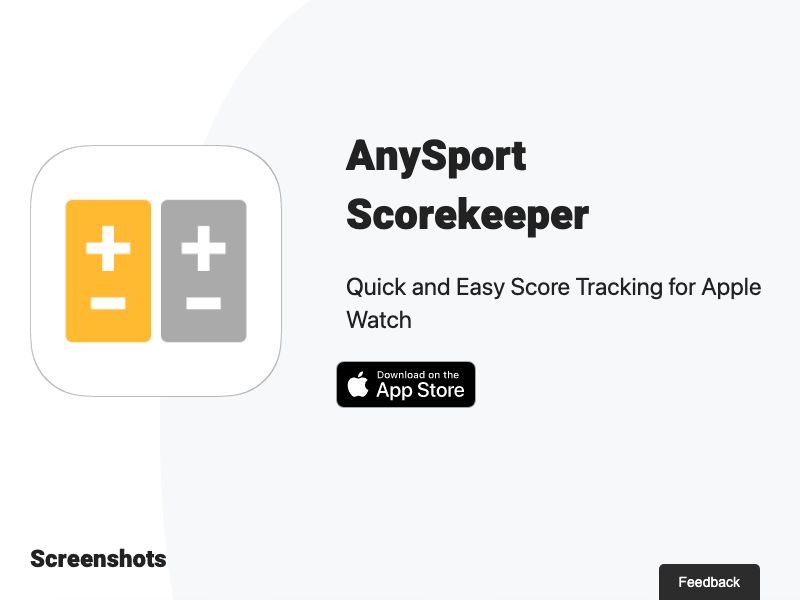 AnySport Scorekeeper Screenshot