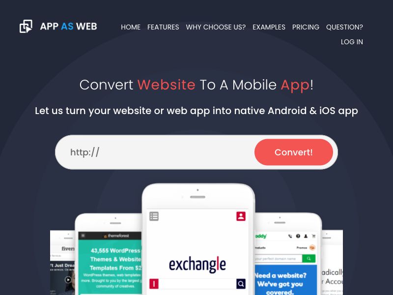 App As Web Screenshot