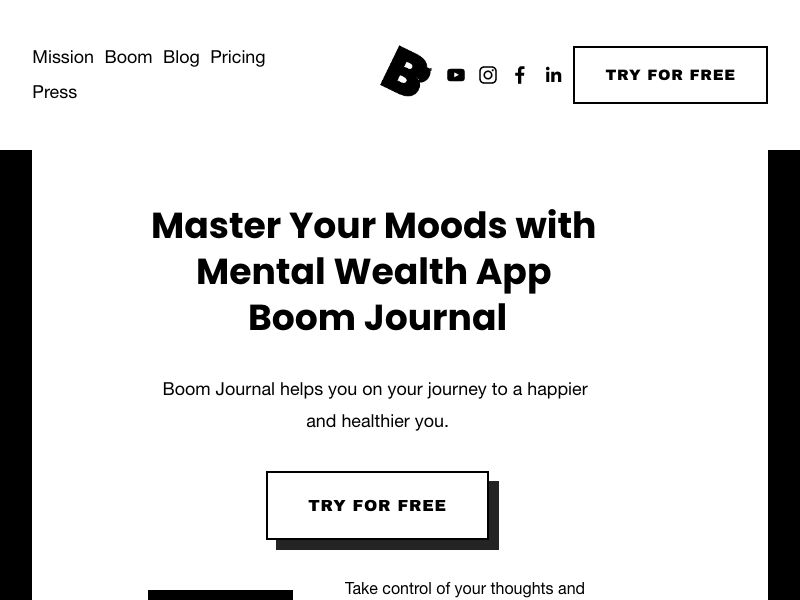 Boom Journal Screenshot