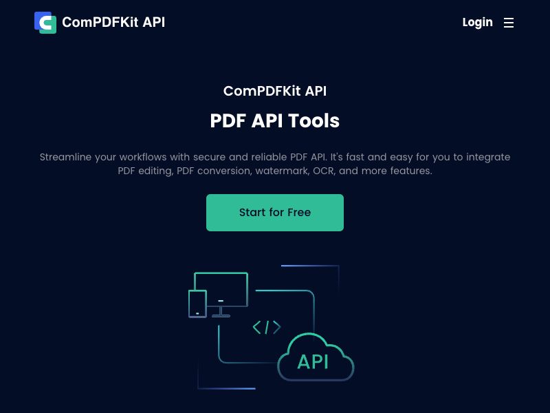 ComPDFKit API Tools Screenshot