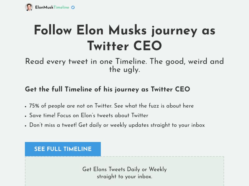 ElonTimeline Screenshot