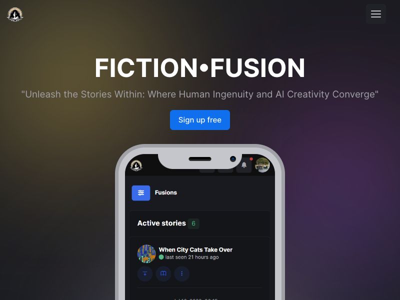Fiction Fusion Screenshot