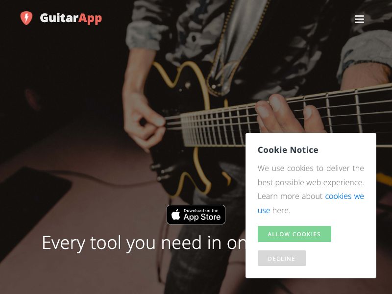 GuitarApp Screenshot
