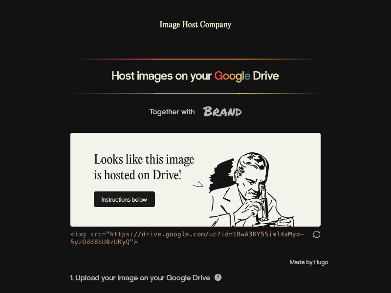 Image Host Company Screenshot