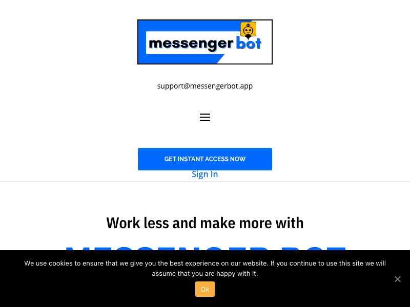 Messenger Bot Screenshot