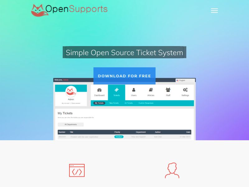 OpenSupports Screenshot