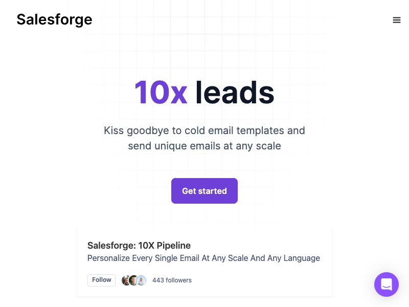 Salesforge Screenshot