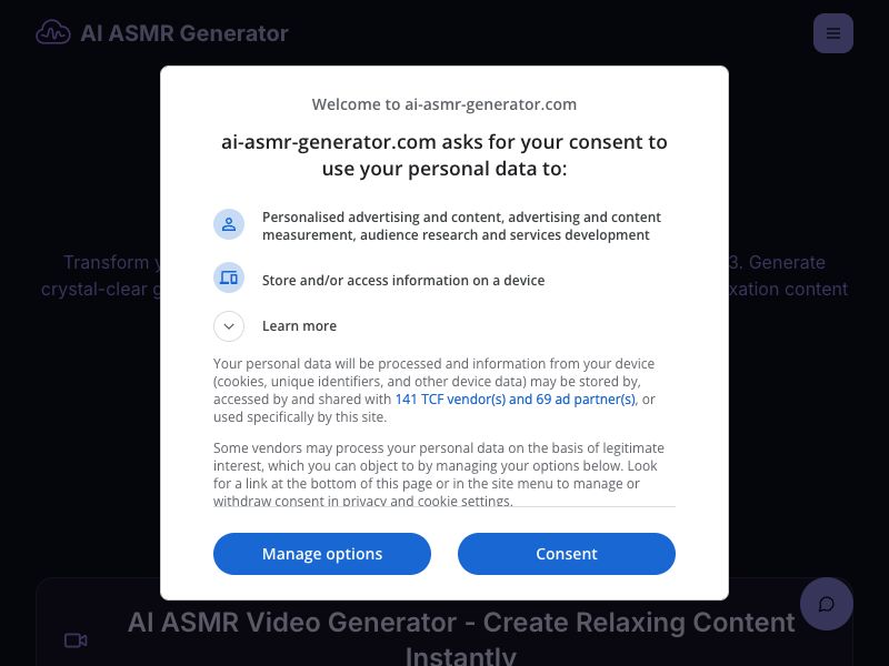AI ASMR Generator