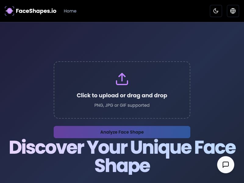 AI Face Shapes Detector | FaceShapes.io