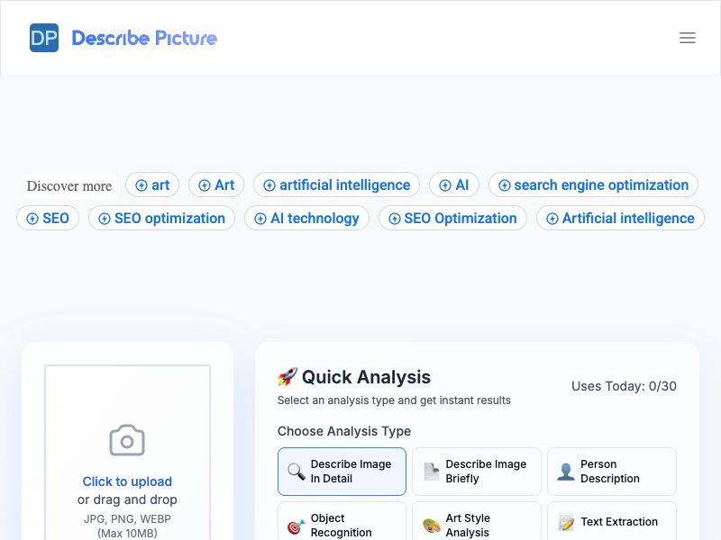 ai image describer