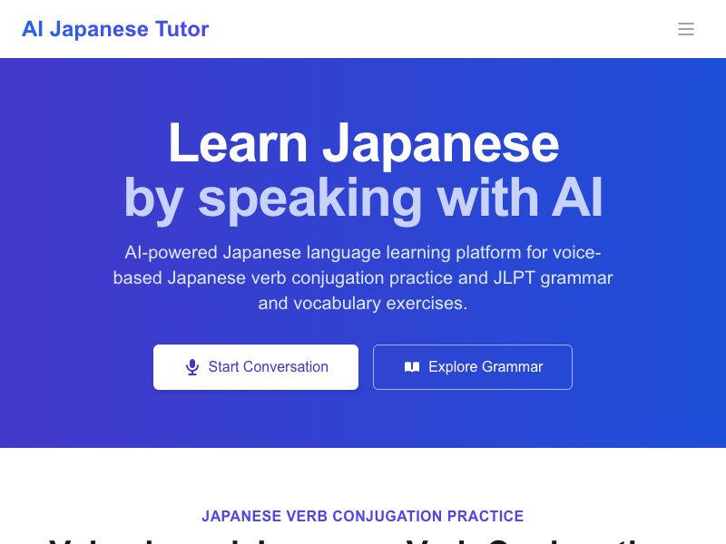 AI Japanese Tutor