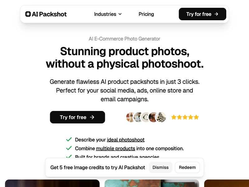 AIPackshot | AI Product Photo Generator