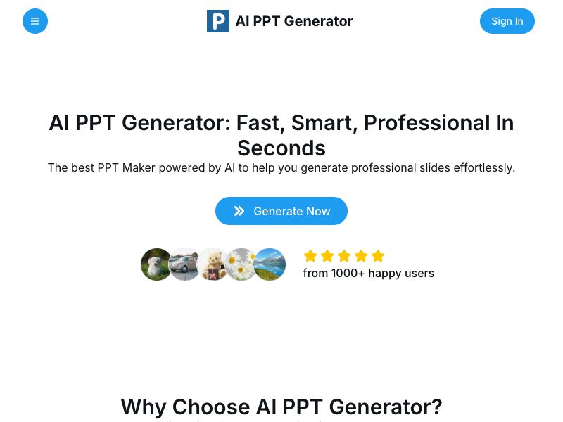 AI PPT Generator