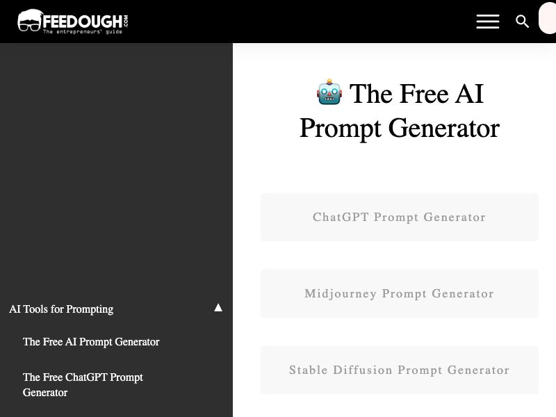 AI Prompt Generator Screenshot