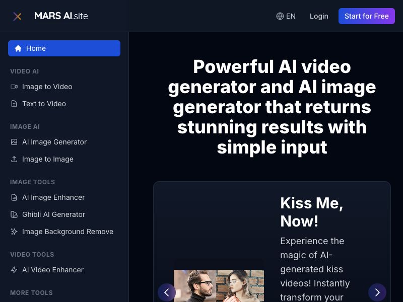 AI Video Generator - MARS AI