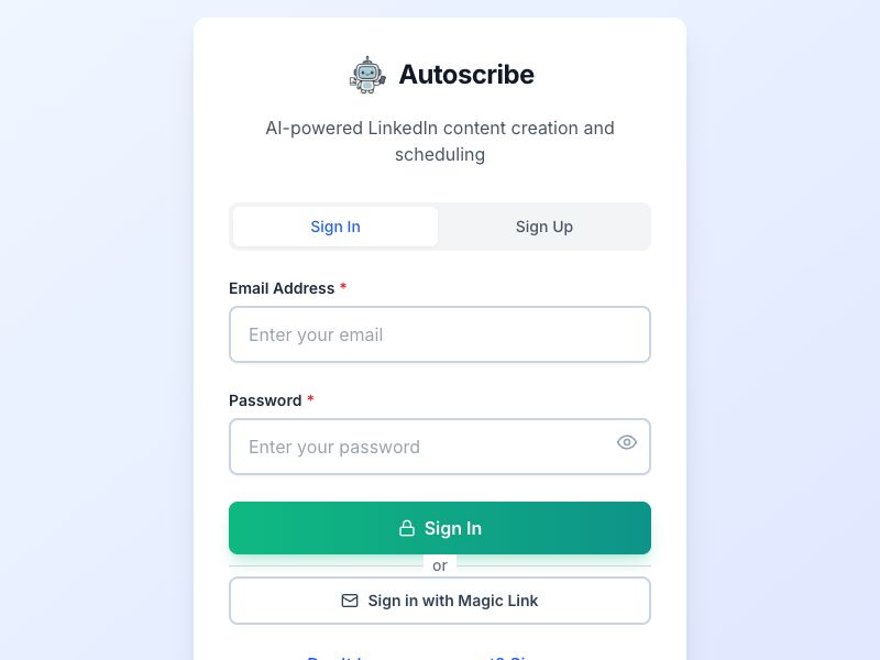 Autoscribe Screenshot