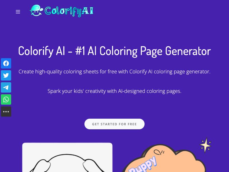 Colorify AI -  Coloring Page Generatorr