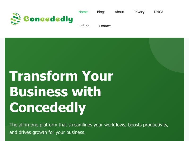 Concededly Screenshot