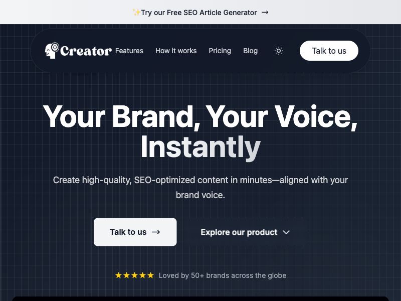 Creator Screenshot