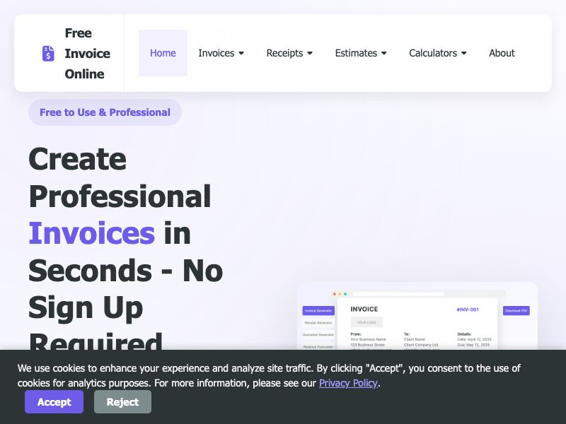 FreeInvoiceOnline