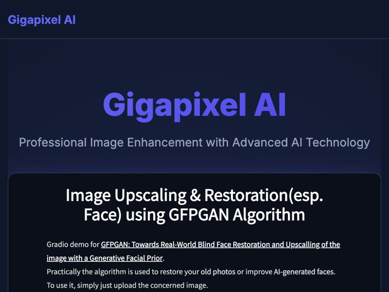 Gigapixel AI Screenshot