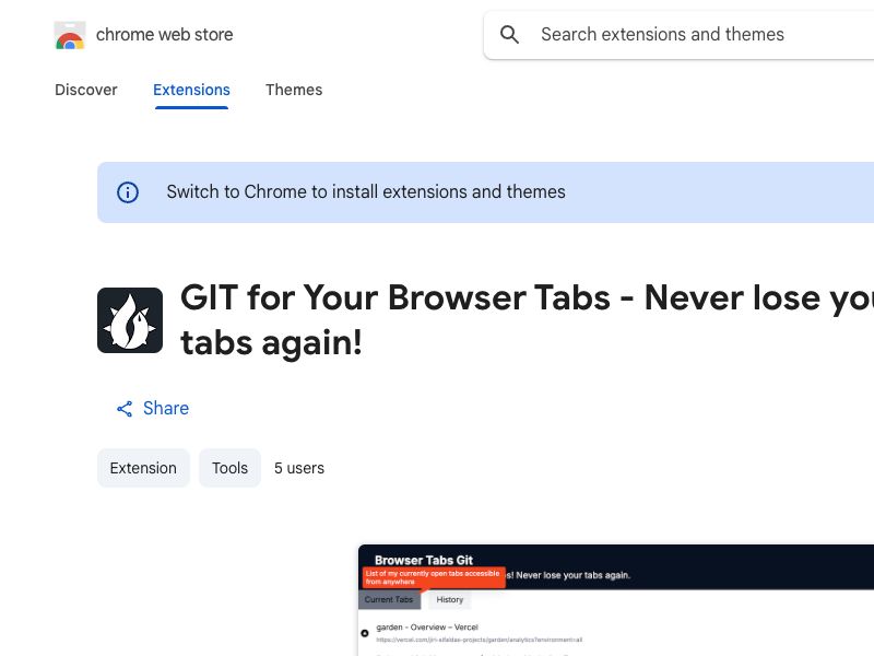 GIT for Your Browser Tabs