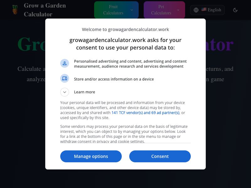 Grow a Garden Calculator new