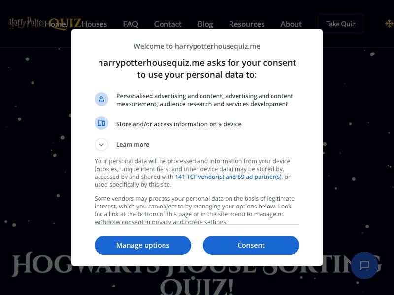 HarryPotterHouseQuiz.me