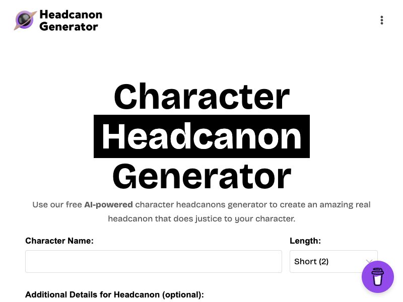 Headcanon Generator
