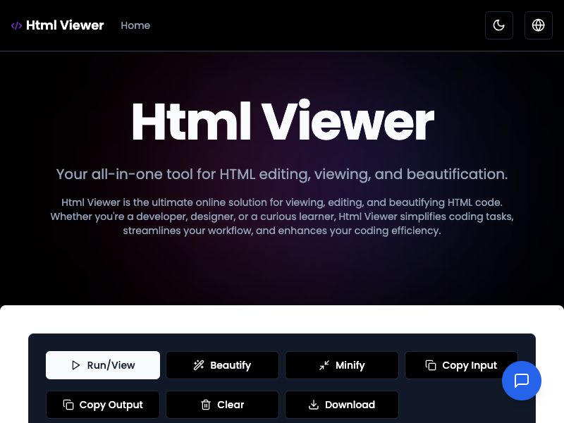 HTML Viewer & Online Editor