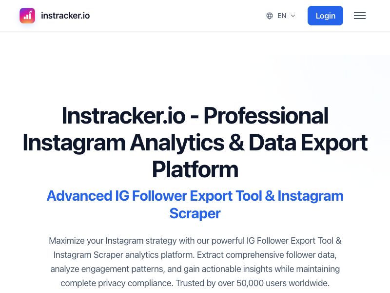 IG Follower Export Tool