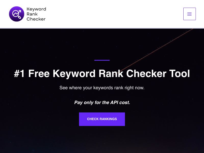 Keyword Rank Checker Screenshot