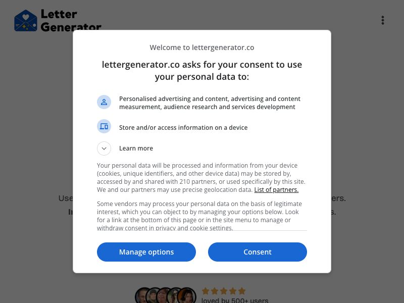 LetterGeneratorAI