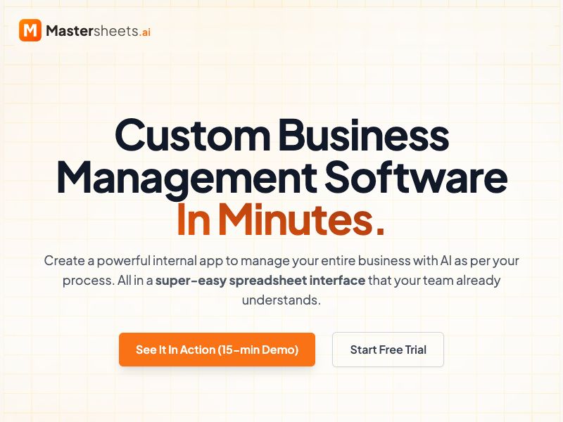 mastersheets.ai Screenshot