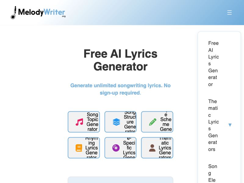 Melody writer Screenshot