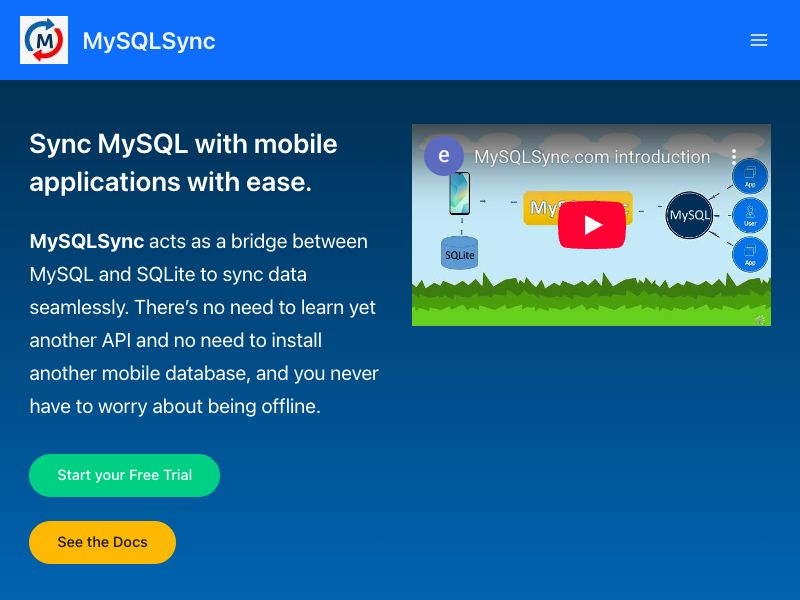 MySQLSync Screenshot