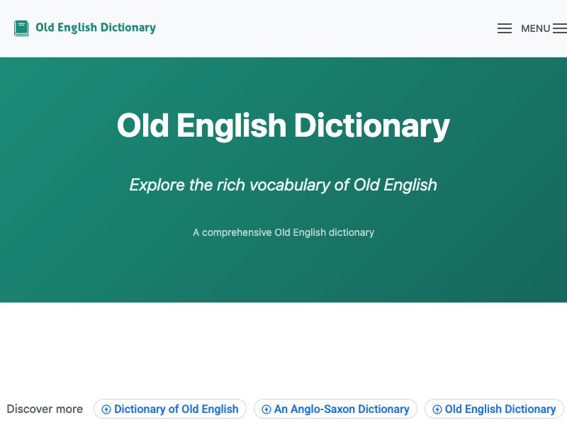 Old English Dictionary