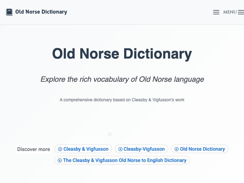 Old Norse Dictionary