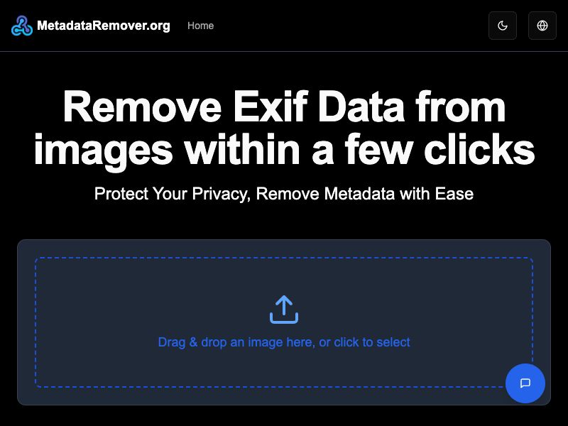 Online Metadata Remover Screenshot
