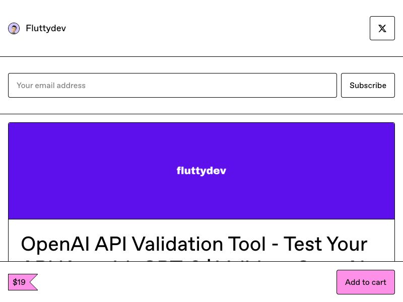 OpenAI API Key Validator