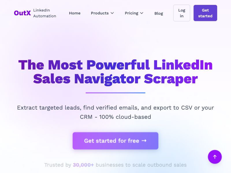 OutX–LinkedIn Sales Navigator Scraper